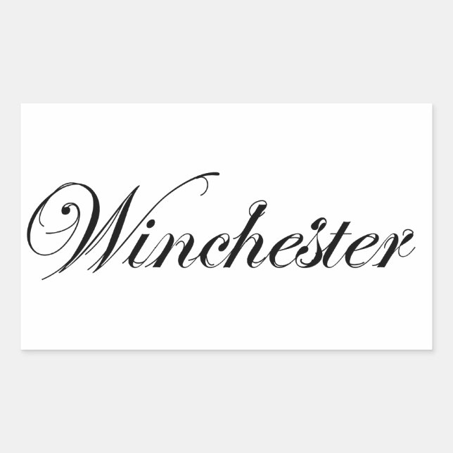Classic Style Winchester Logo Sticker (Front)