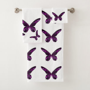 Classic Styles Butterflies  Bath Towel Set