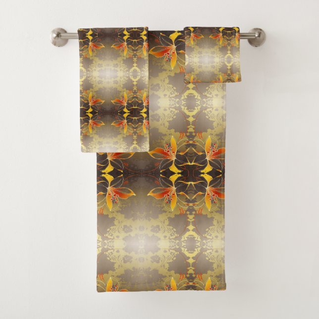 Classic Styles Flowers  Bath Towel Set (Insitu)