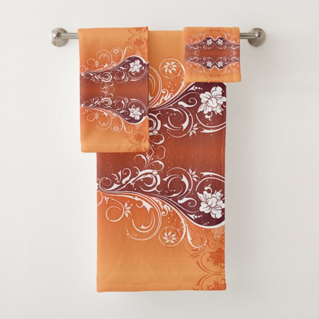 Classic Styles Scrollwork  Bath Towel Set (Insitu)