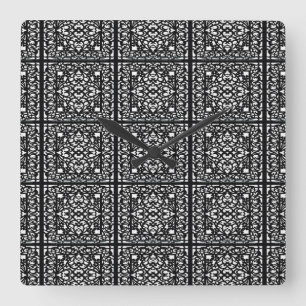 Classic Styles Scrollwork Square Wall Clock