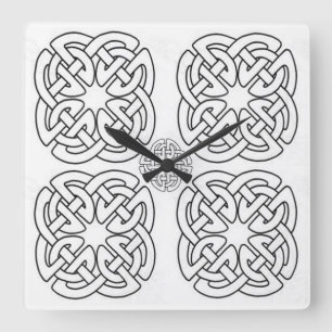 Classic Styles Scrollwork Square Wall Clock
