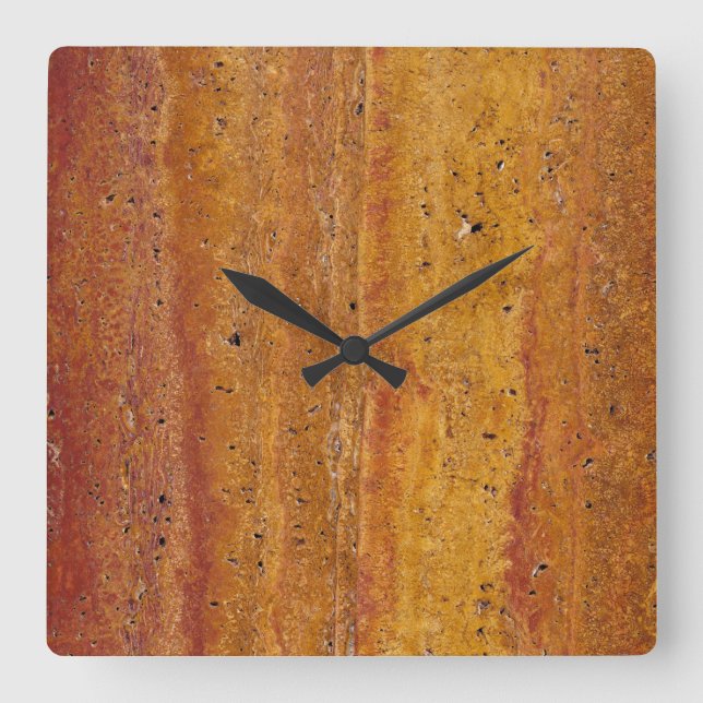 Classic Styles Woodgrain Square Wall Clock (Front)