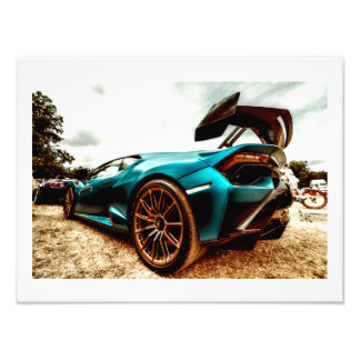 Classic Supercars Blue (1228) Photo Print
