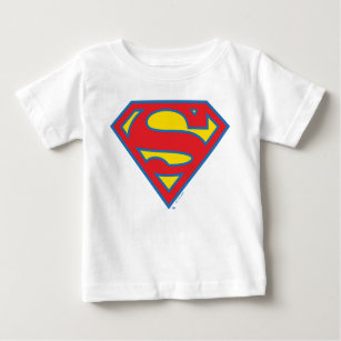 Classic Supergirl Logo with Blue Outline Baby T-Shirt