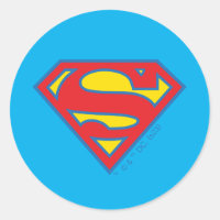 Classic Supergirl Logo with Blue Outline