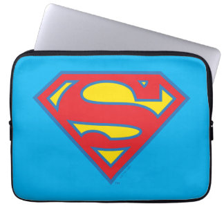 Classic Supergirl Logo with Blue Outline Laptop Sleeve