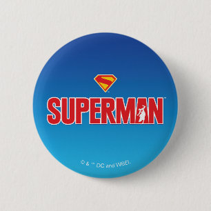 Classic Superman Bold Logo 2 Inch Round Button