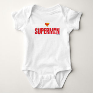 Classic Superman Bold Logo Baby Bodysuit