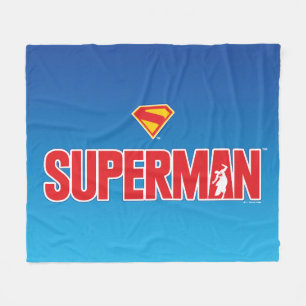 Classic Superman Bold Logo Fleece Blanket
