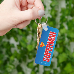 Classic Superman Bold Logo Keychain