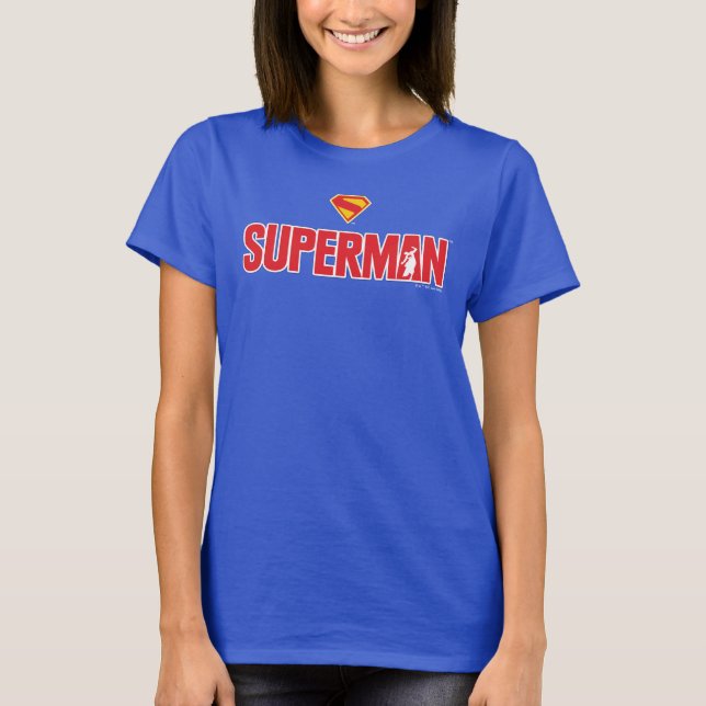Classic Superman Bold Logo T-Shirt (Front)