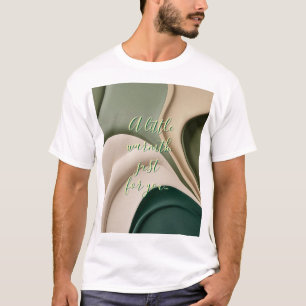 Classic t-shirt in stylish abstract graphic