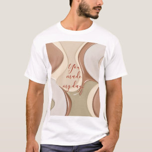Classic t-shirt in stylish abstract graphic