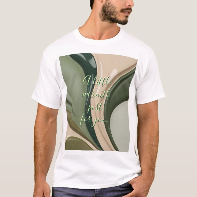 Classic t-shirt in stylish abstract graphic (Front)