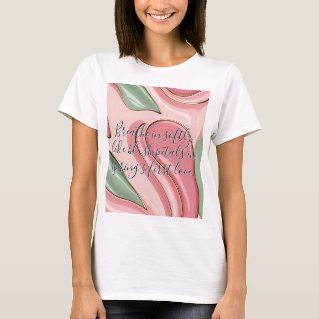 Classic t-shirt in stylish abstract graphic (Front)