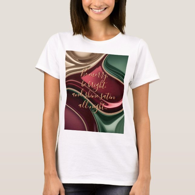 Classic t-shirt in stylish abstract graphic (Front)