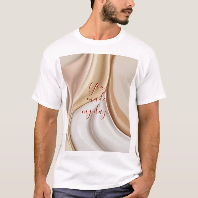 Classic t-shirt in stylish abstract graphic (Front)
