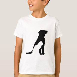 Classic t-shirts For Children Silhouettes Of Dogs.