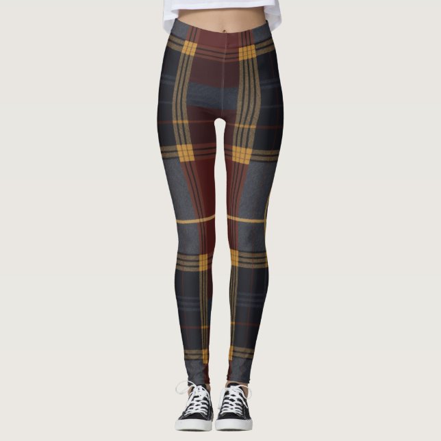 Classic tartan pattern leggings (Front)