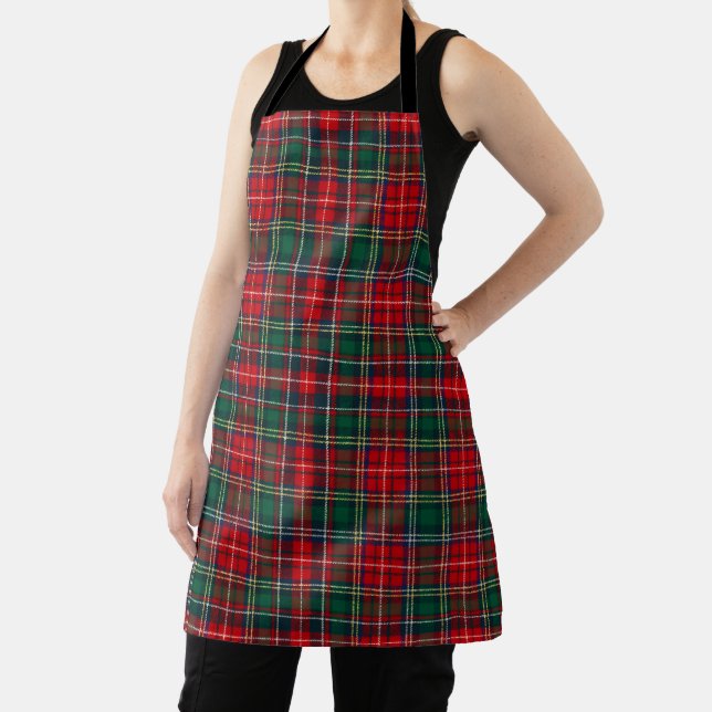 Classic Tartan Plaid Christmas Apron (Insitu)