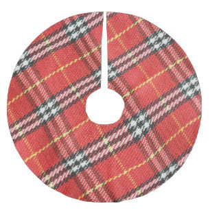 Classic Tartan Texture Background Brushed Polyester Tree Skirt