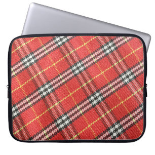 Classic Tartan Texture Background Laptop Sleeve