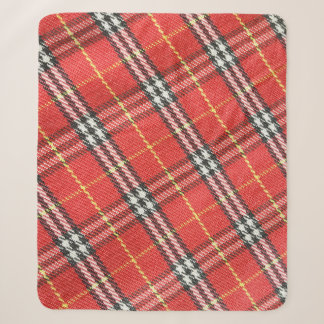 Classic Tartan Texture Background Sherpa Blanket