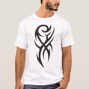 Classic Tattoo Inspired Line Art Design T-Shirt