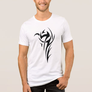 Classic Tattoo Inspired Line Art Design Tri-Blend Shirt