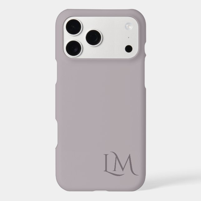 Classic Taupe Monogram Branding Style (Back)