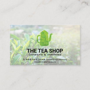 Classic Tea Pot   Tea Plants Business Card
