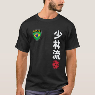 Classic Team Karate Shorin Ryu Brazil Flag Japanes T-Shirt