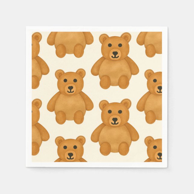 Classic Teddy Bear Napkin (Front)