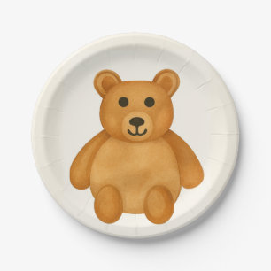 Classic Teddy Bear  Paper Plate