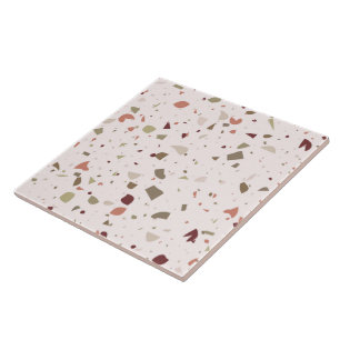 Classic terrazzo marble floor pattern background tile
