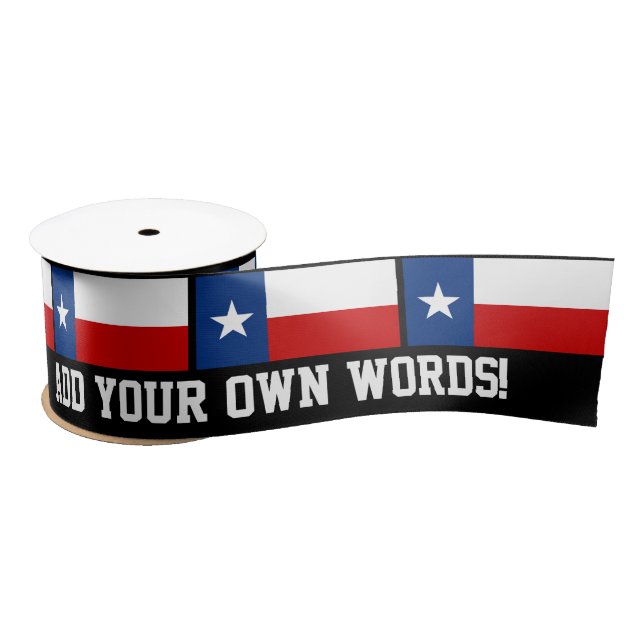 Classic Texas State Flag Satin Ribbon (Spool)