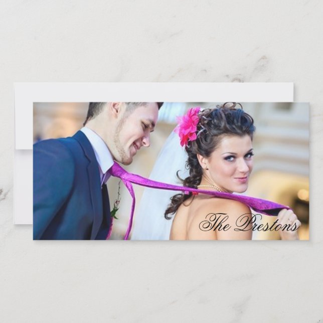 Classic Thank You Photo Card (Front)