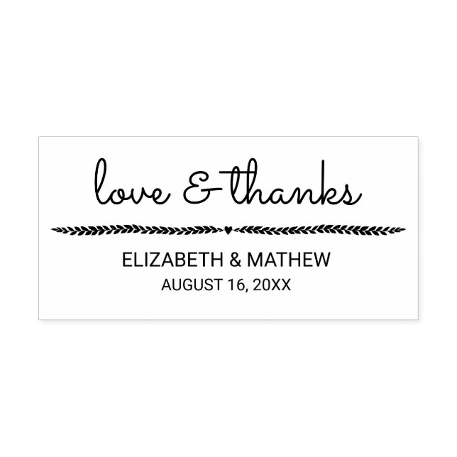 Classic Thank You Self-inking Stamp (Design)