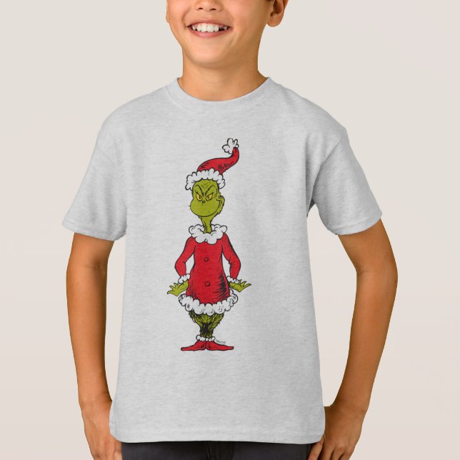 Classic The Grinch | Santa Claus T-Shirt (Front)