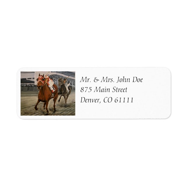 Classic Thoroughbred Race Horse Wins (Front)