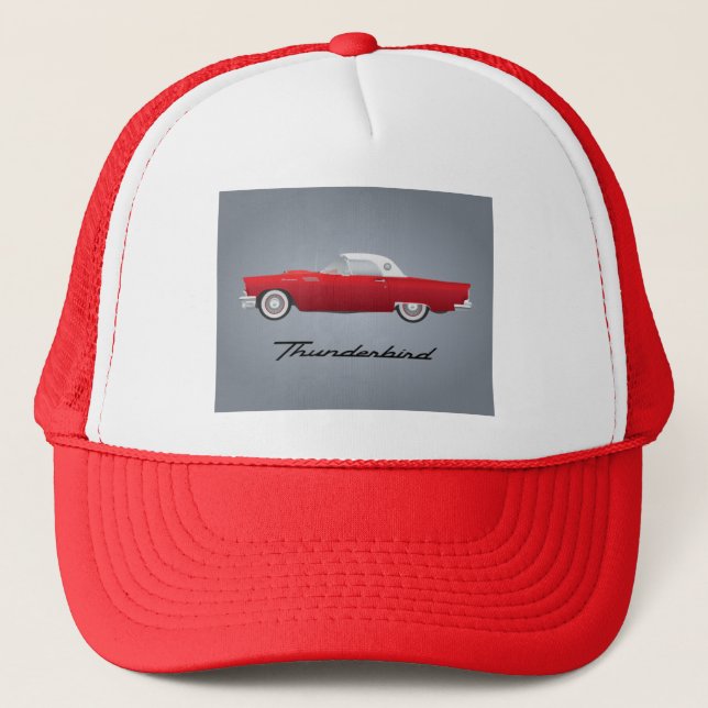 Classic Thunderbird Car Trucker Hat (Front)