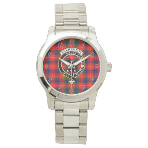 Classic Timeless Clan Abernethy Tartan Plaid Gift Watch