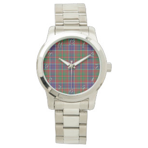 Classic Timeless Clan Adam Ancient Plaid Tartan Gi Watch
