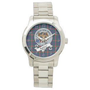 Classic Timeless Clan Agnew Badge Tartan Plaid Gif Watch