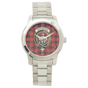 Classic Timeless Clan Aikenhead Tartan Plaid Gift  Watch
