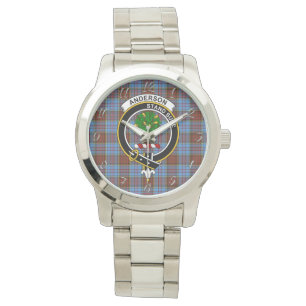 Classic Timeless Clan Anderson Modern Tartan Plaid Watch