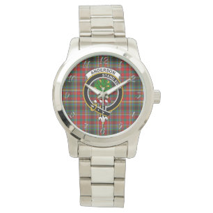 Classic Timeless Clan Anderson Of Arbrake Tartan P Watch