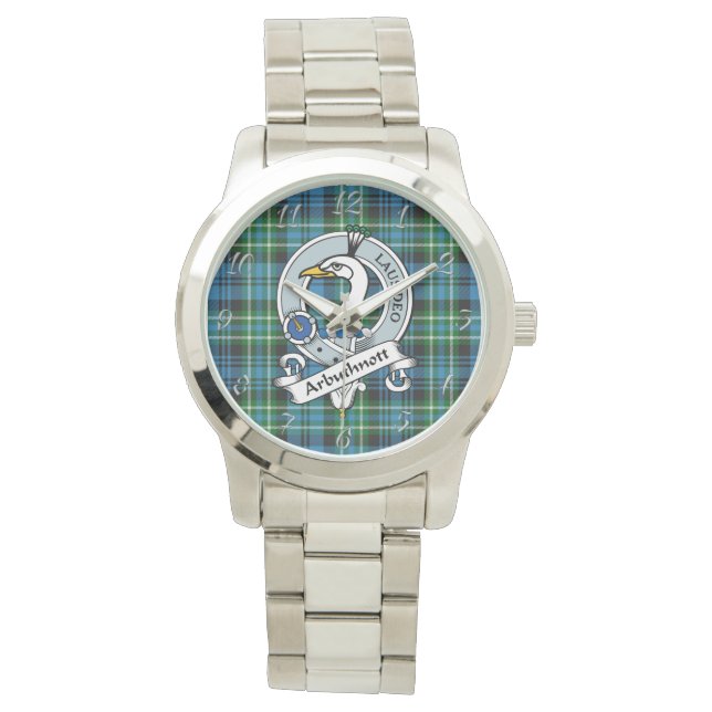 Classic Timeless Clan Arbuthnott Hunting Badge Tar Watch (Front)