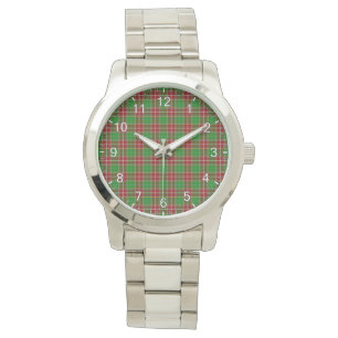 Classic Timeless Clan Baxter Modern Tartan Plaid Watch